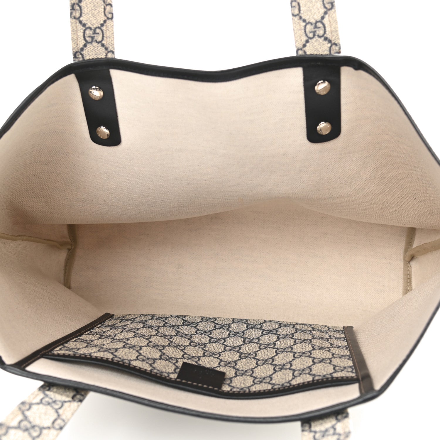 Gucci GG Plus Monogram Medium Signature Web Loop Tote Navy 5 of 10