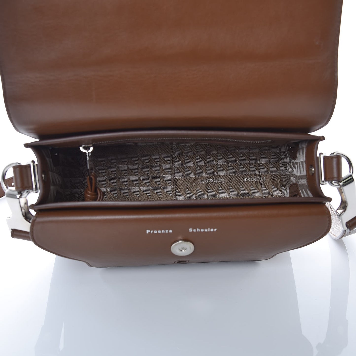 Smooth Calfskin Mini PS11 Classic Shoulder Bag Hazelnut