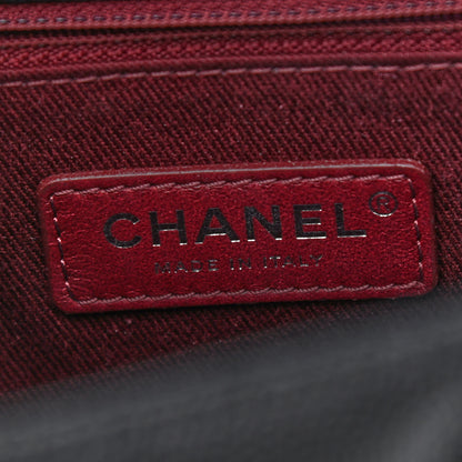 Chanel Caviar Chevron Quilted Small Coco Handle Flap Black 5 of 9
