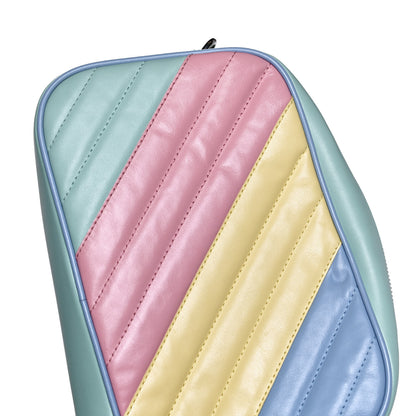 Gucci Calfskin Matelasse Diagonal Small GG Marmont Chain Shoulder Bag Multicolor Pastel 10 of 10