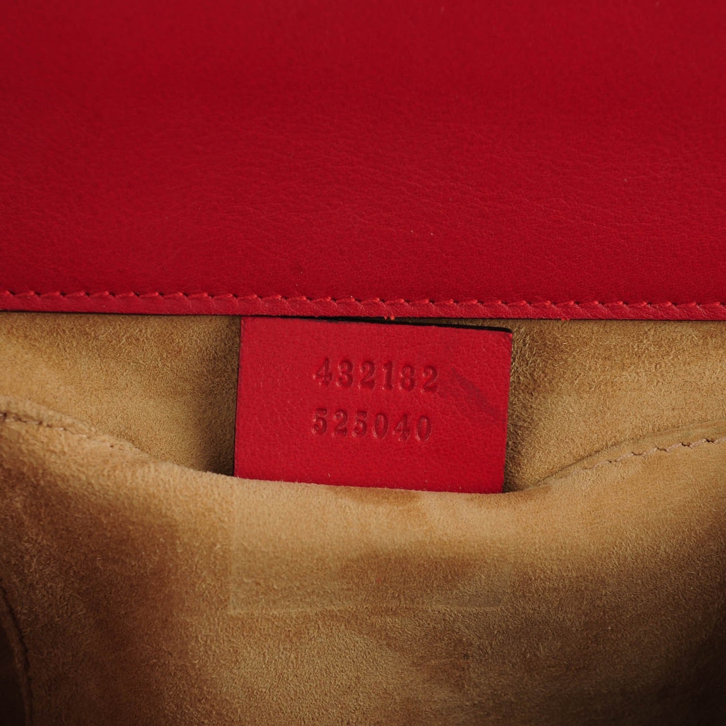 Calfskin Studded Small Padlock Shoulder Bag Hibiscus Red