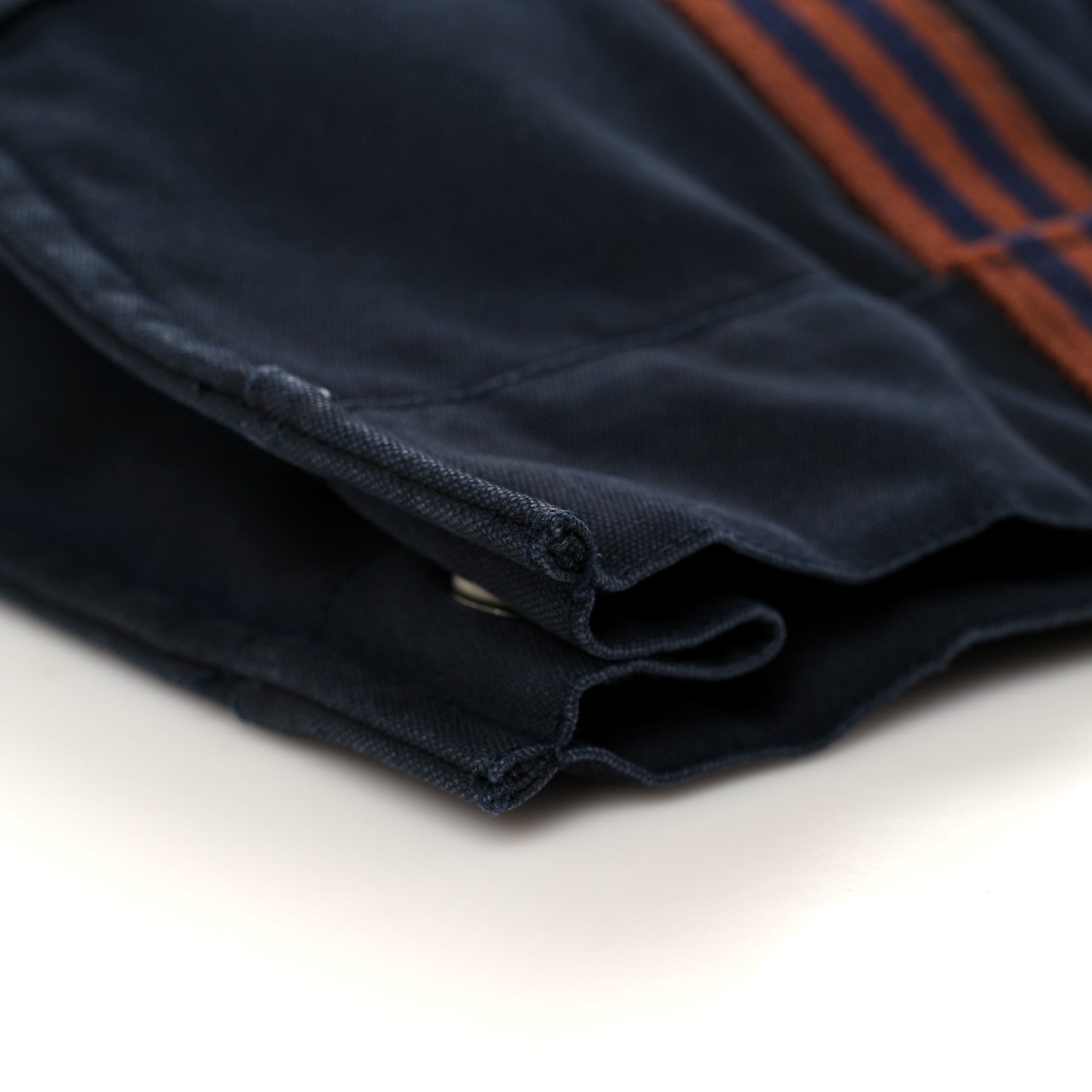 Hermes Canvas Herline Tote MM Navy 10 of 13
