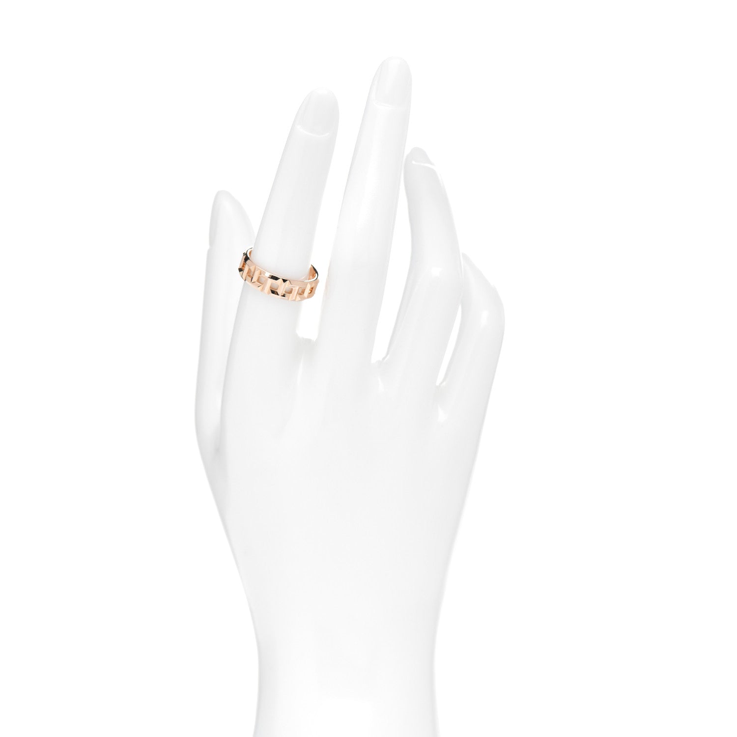 Tiffany 18K Rose Gold Wide T True Ring 54 7 2 of 4
