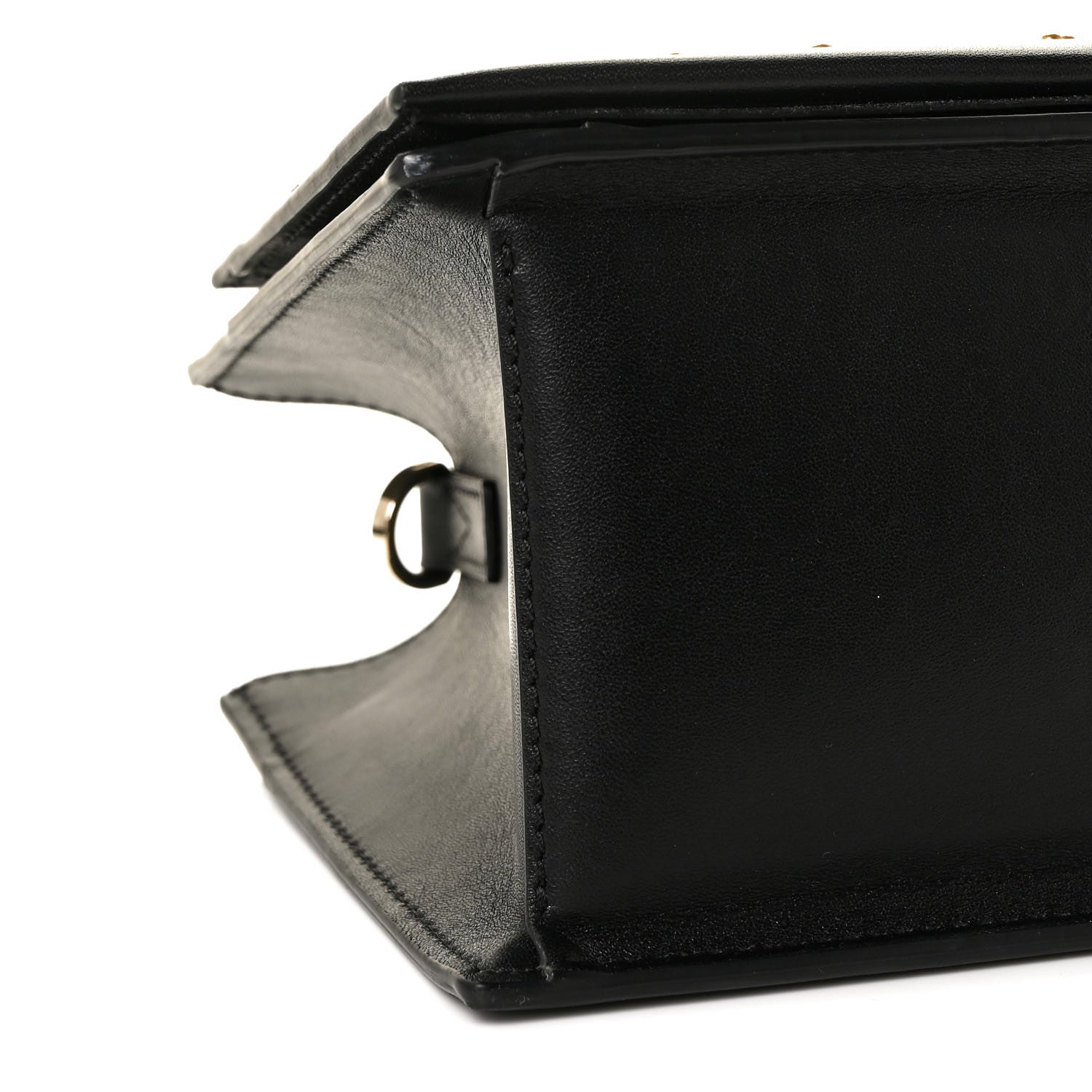 MCM Calfskin Lux Studded Milano Tote Black 11 of 14