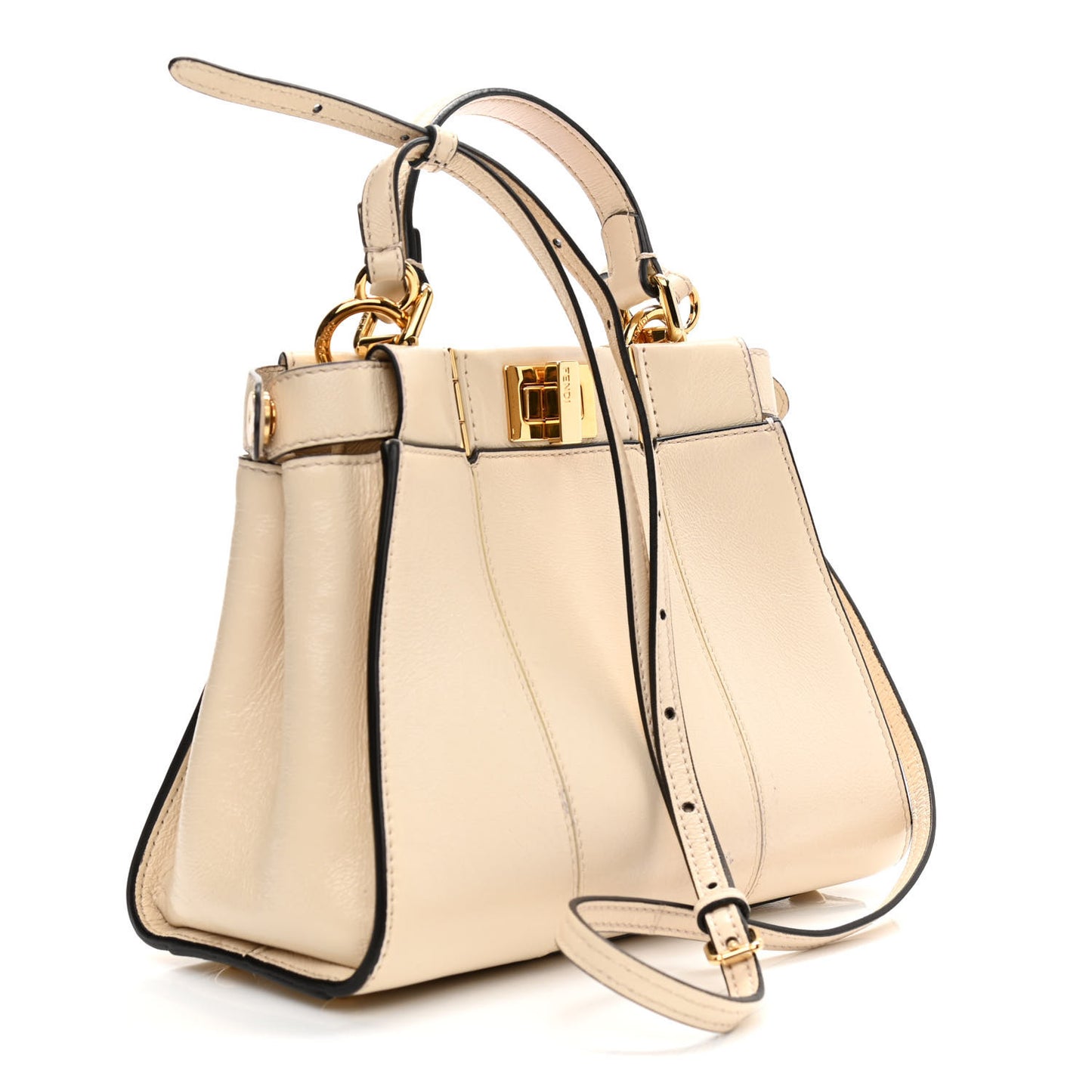 Agnello Old Shine Mini Peekaboo Iconic Satchel Camelia