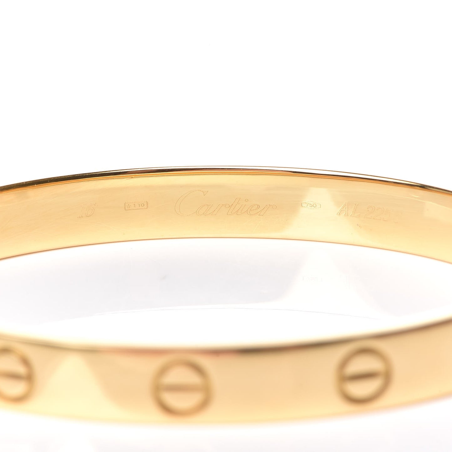 18K Yellow Gold LOVE Bracelet 16