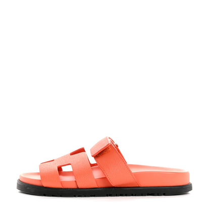 Hermes Epsom Womens Chypre Sandals 36.5 Rose Sorbet 1 of 10