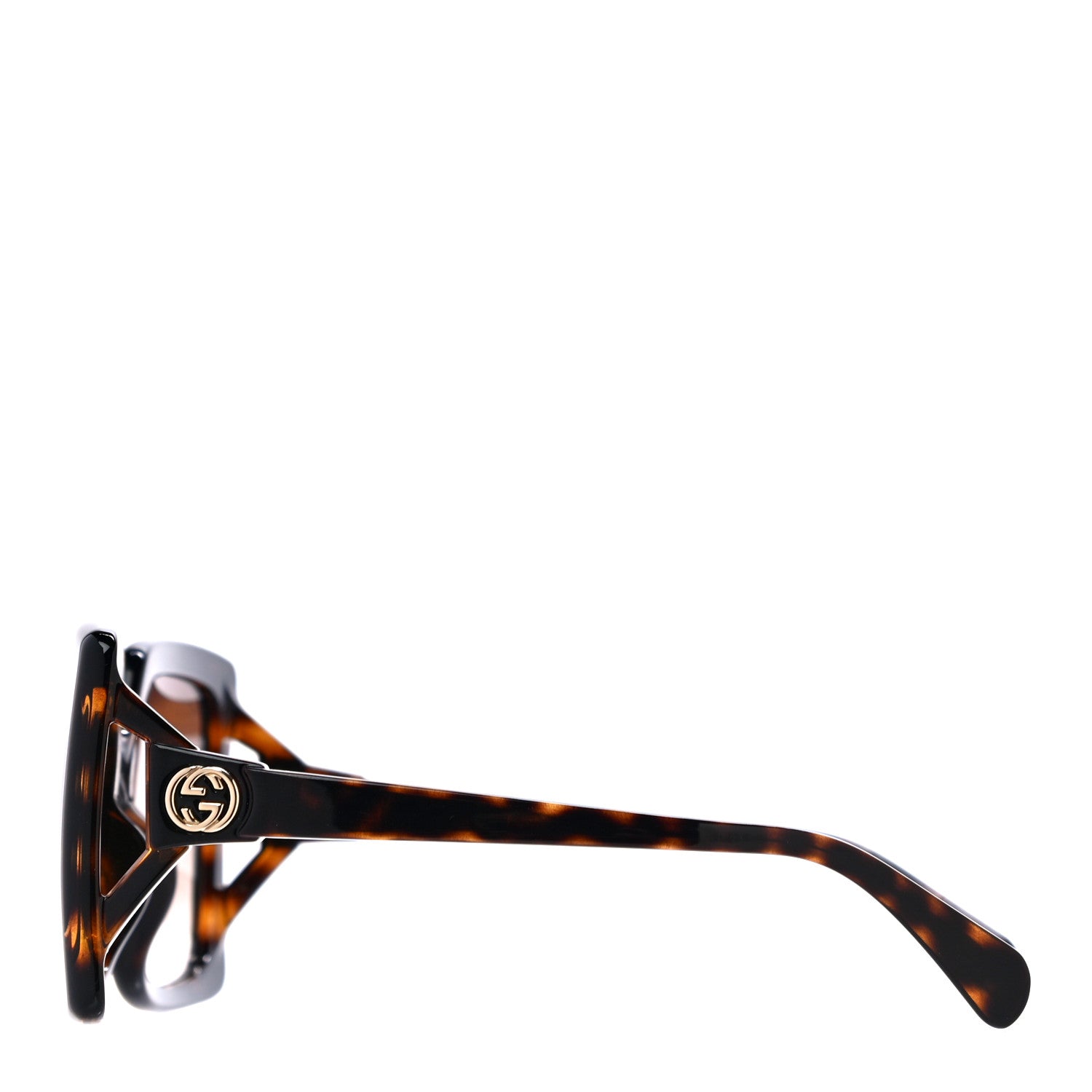 Gucci Acetate Square Frame Sunglasses GG0876SA Tortoise 2 of 7