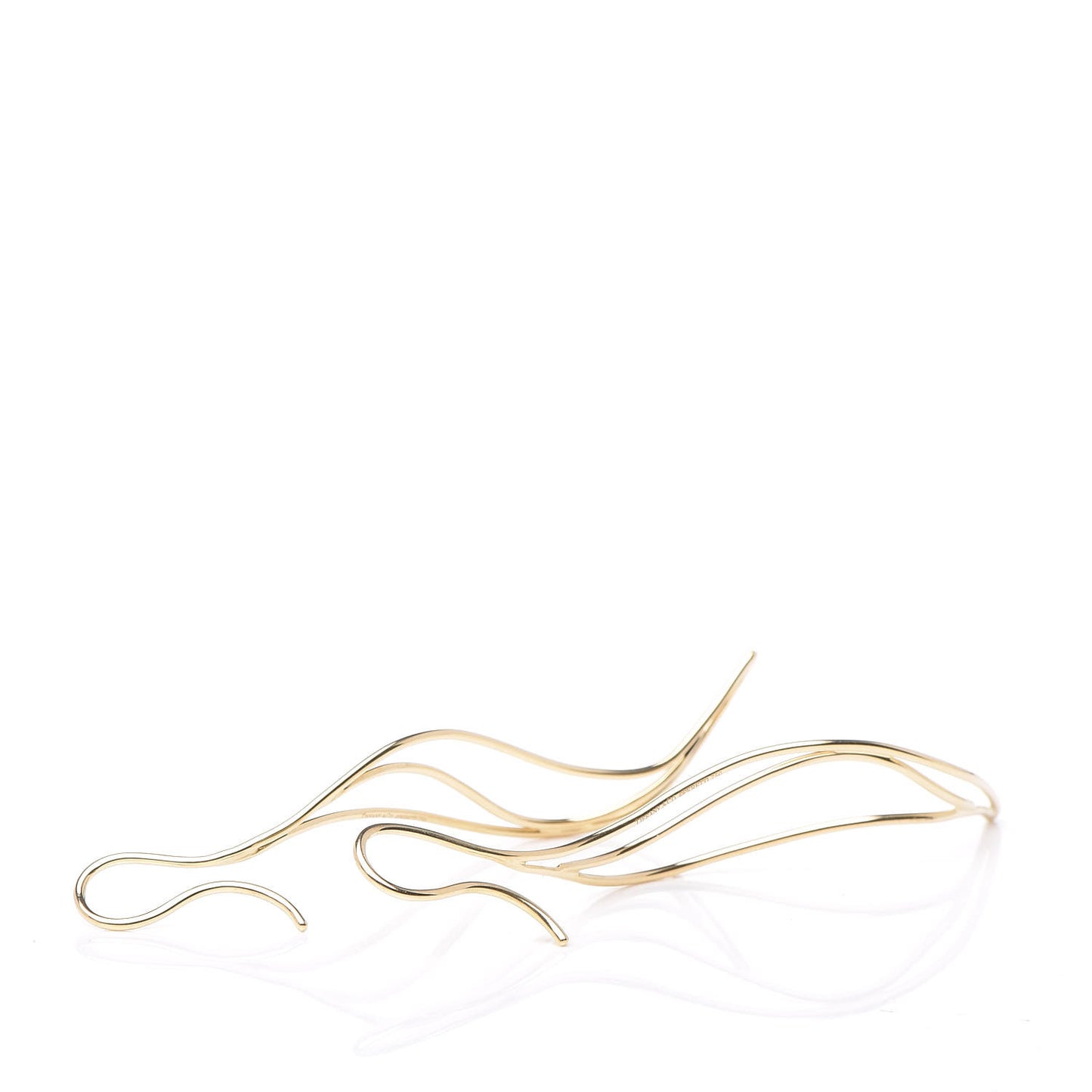 18K Yellow Gold Elsa Peretti Wave Earrings