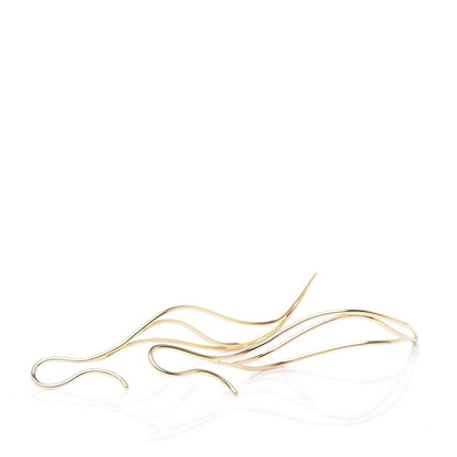 Tiffany 18K Yellow Gold Elsa Peretti Wave Earrings 4 of 4