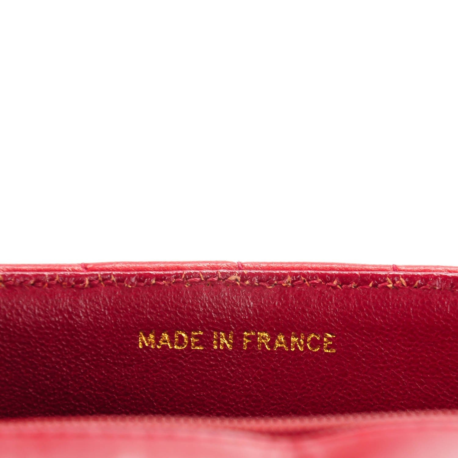 Chanel Lambskin Quilted Chevron Small Single Flap Red 6 of 8