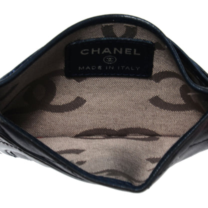 Chanel Calfskin Quilted Cambon Card Case Dark Blue 8 of 8