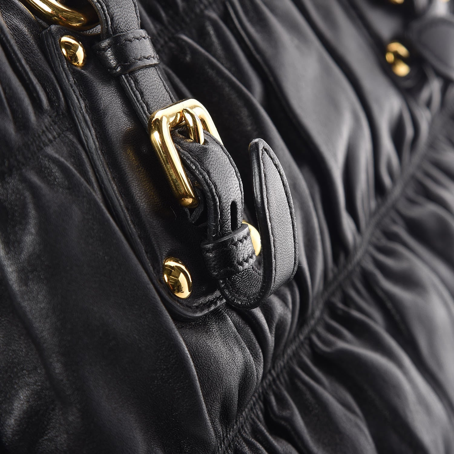 Prada Nappa Gaufre Tote Black 12 of 14