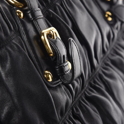 Prada Nappa Gaufre Tote Black 12 of 14