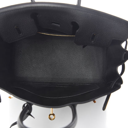 Hermes Togo Birkin 25 Black 5 of 7