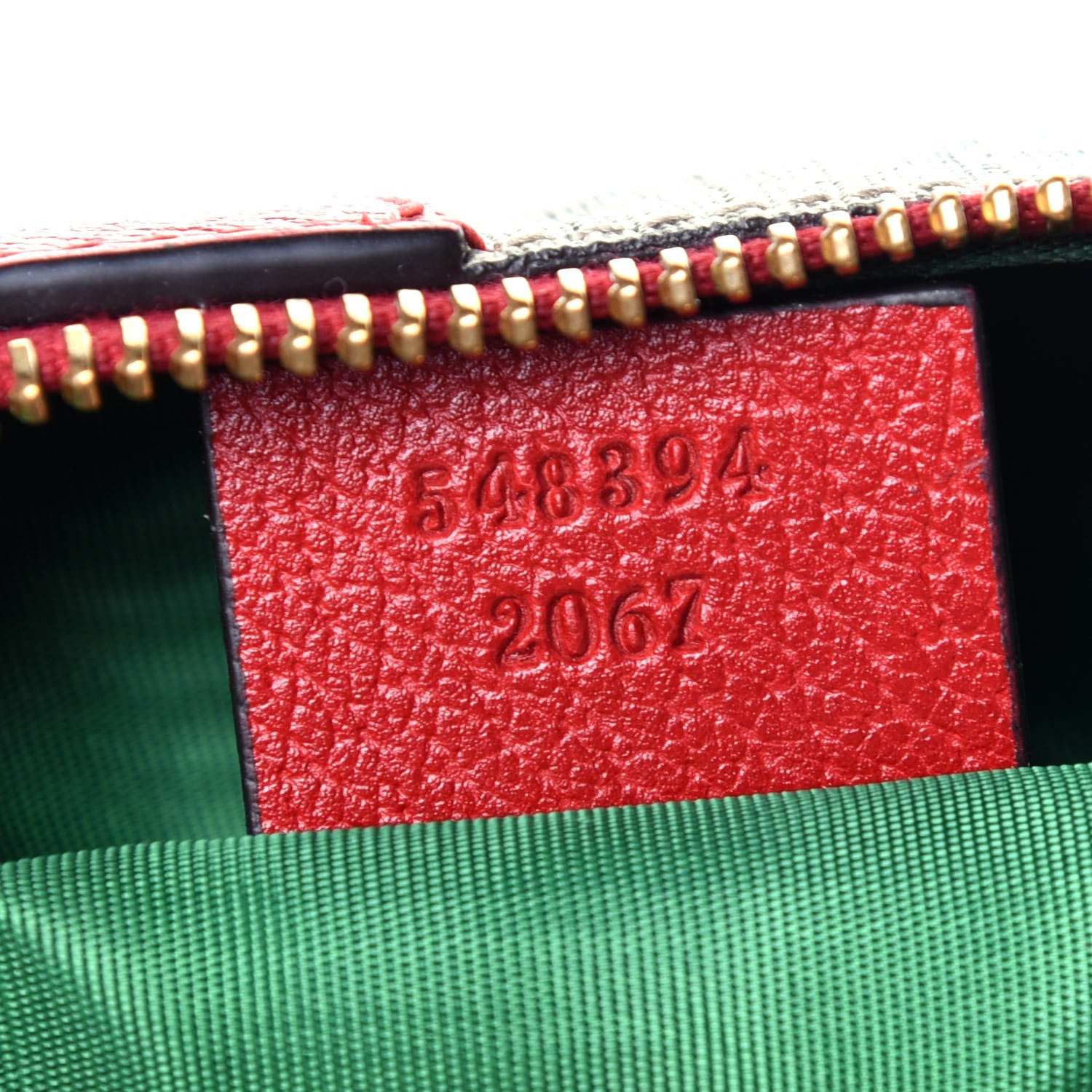 Gucci Soft GG Supreme Monogram Calfskin Small Ophidia Cosmetic Case Beige Ebony Hibiscus Red 7 of 11