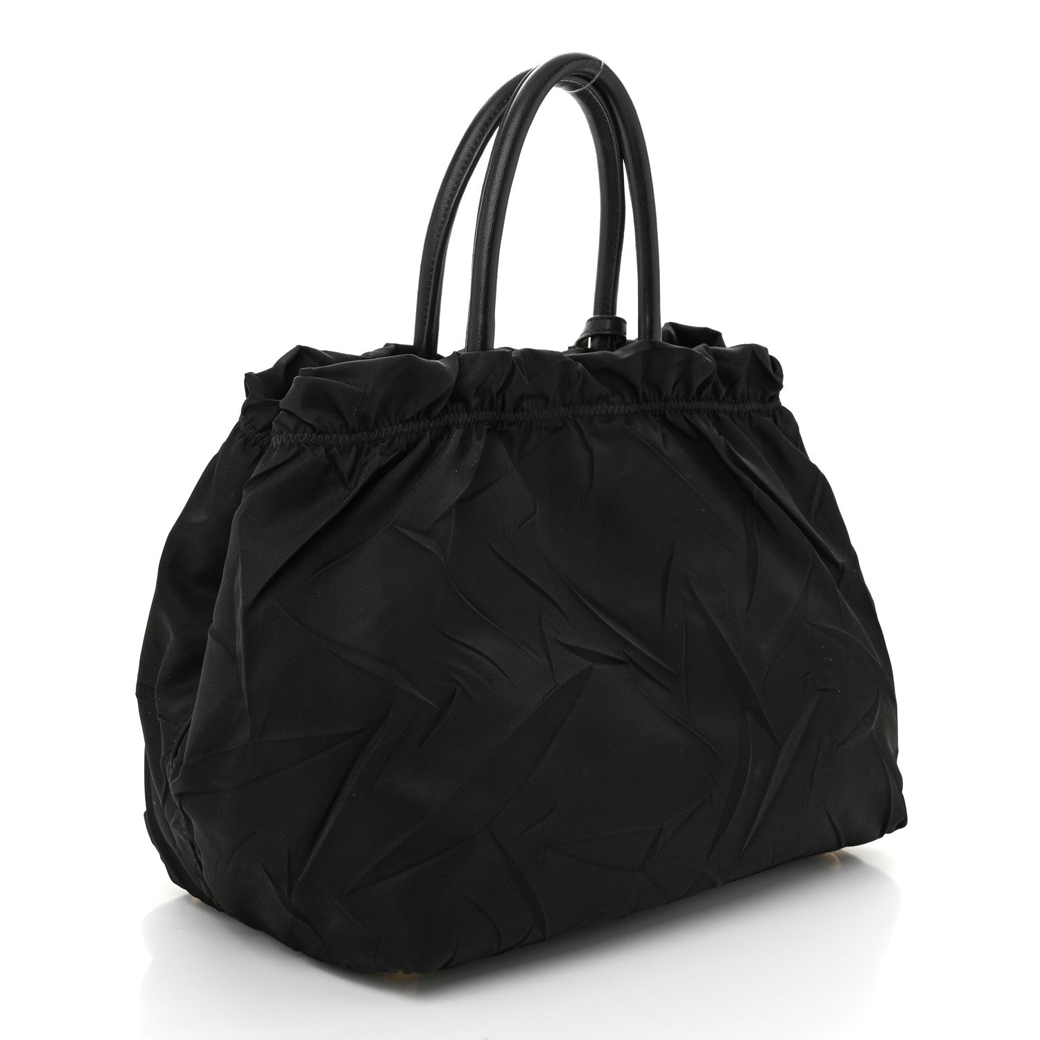Prada Tessuto Nylon Tassel Tote Black 3 of 11
