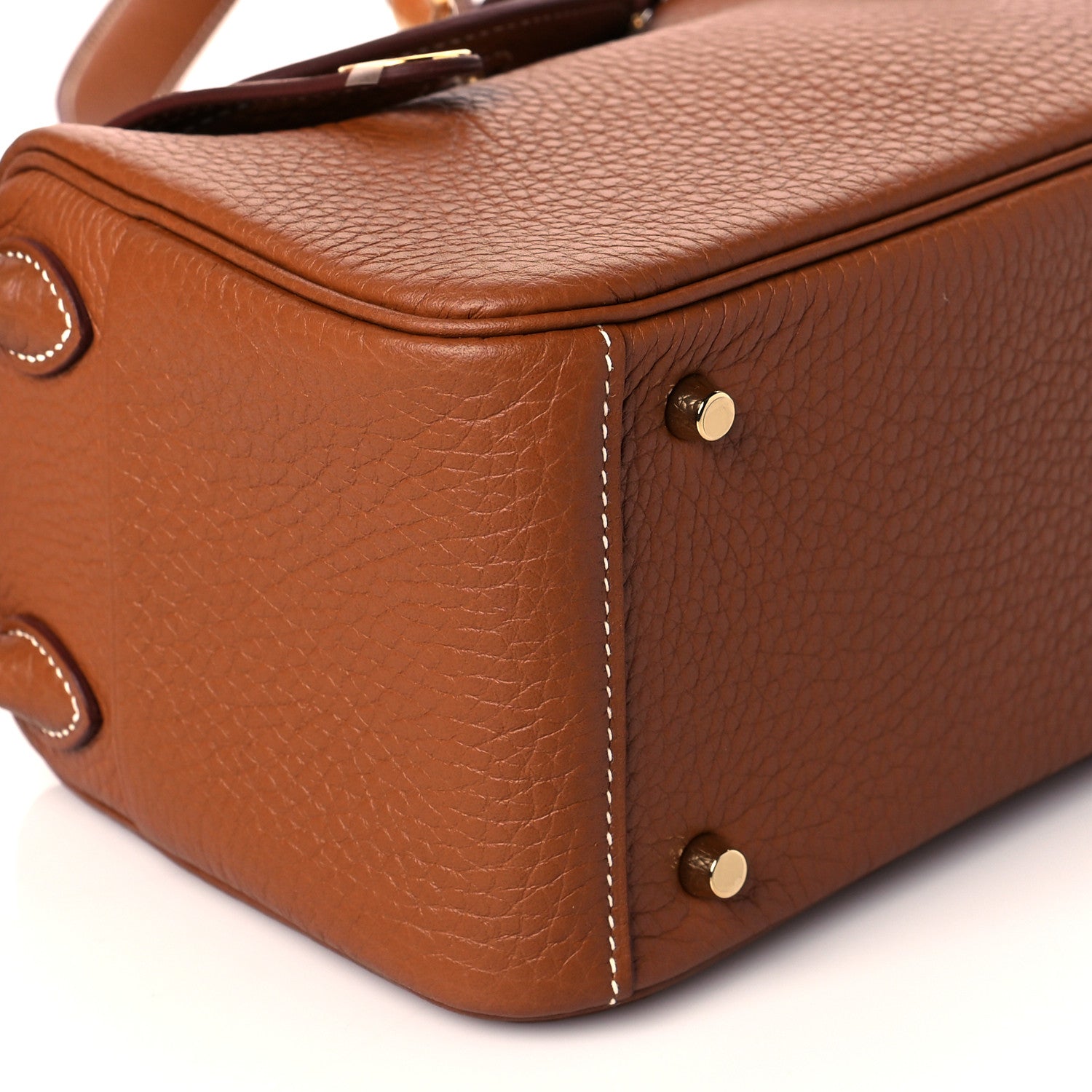 Hermes Taurillon Clemence Mini Lindy 20 Gold 8 of 10