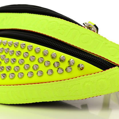 Christian Louboutin Calfskin Spiked ParisnycBelt Bag Fluo Yellow 9 of 10
