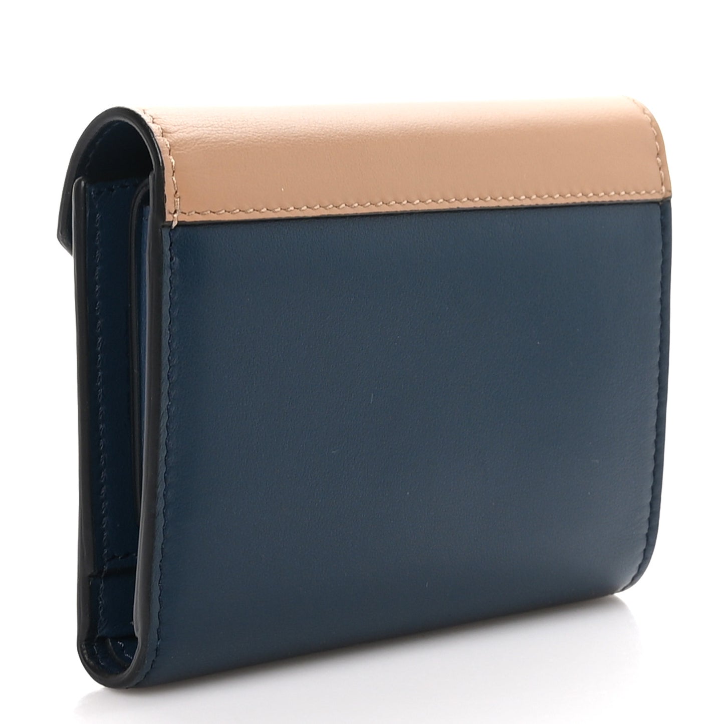 Smooth Calfskin Pocket Card Holder Tan