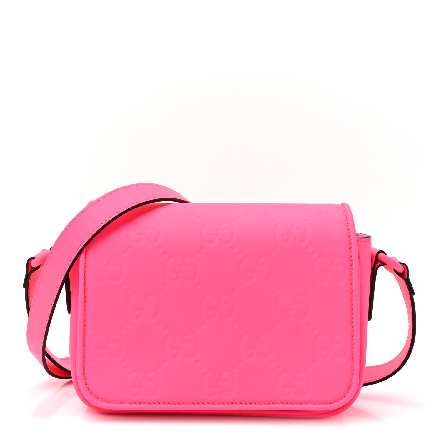 Gucci Calfskin GG Rubber effect Super Mini Bag  Pink 1 of 10