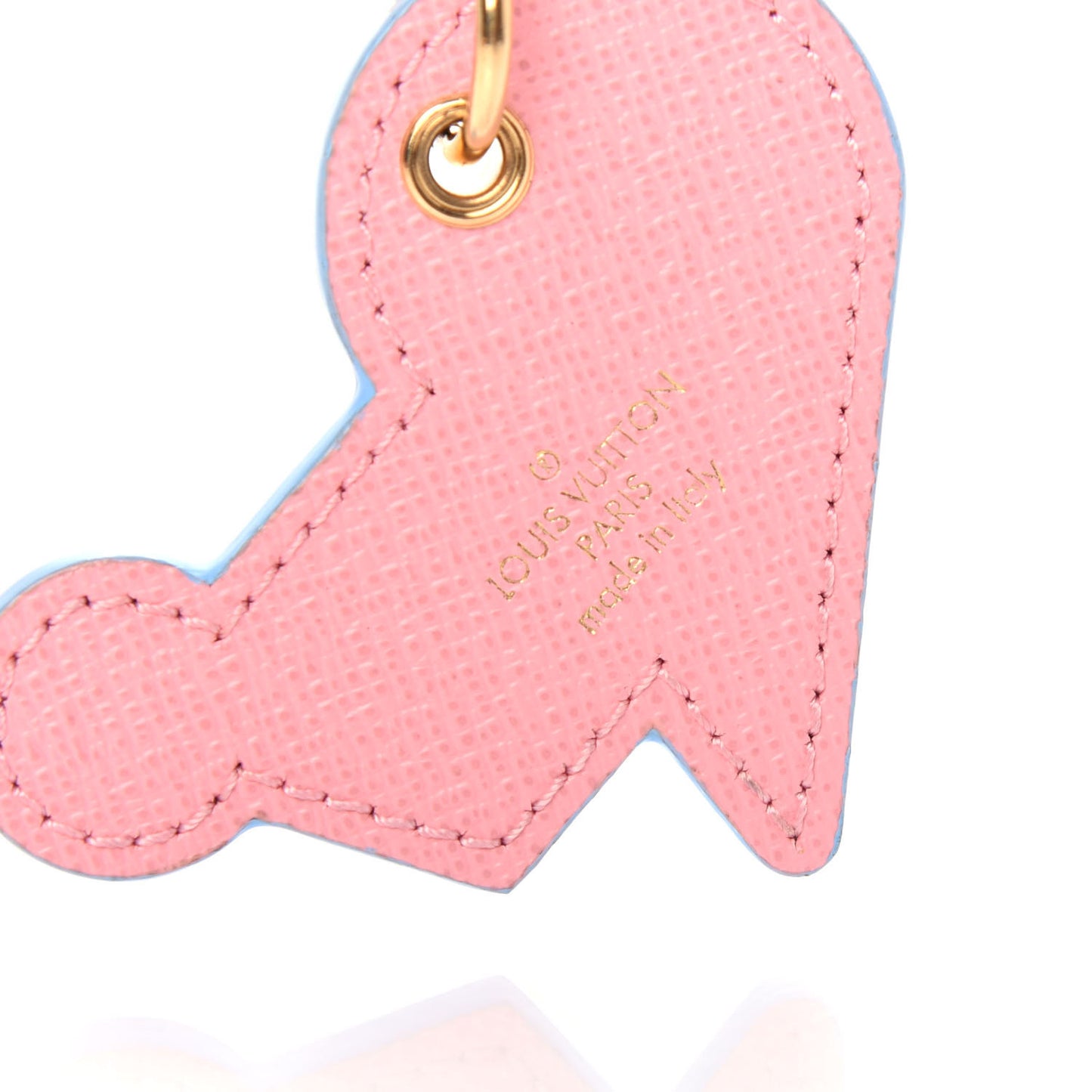 Calfskin Monogram Summer Feel Bag Charm Key Holder