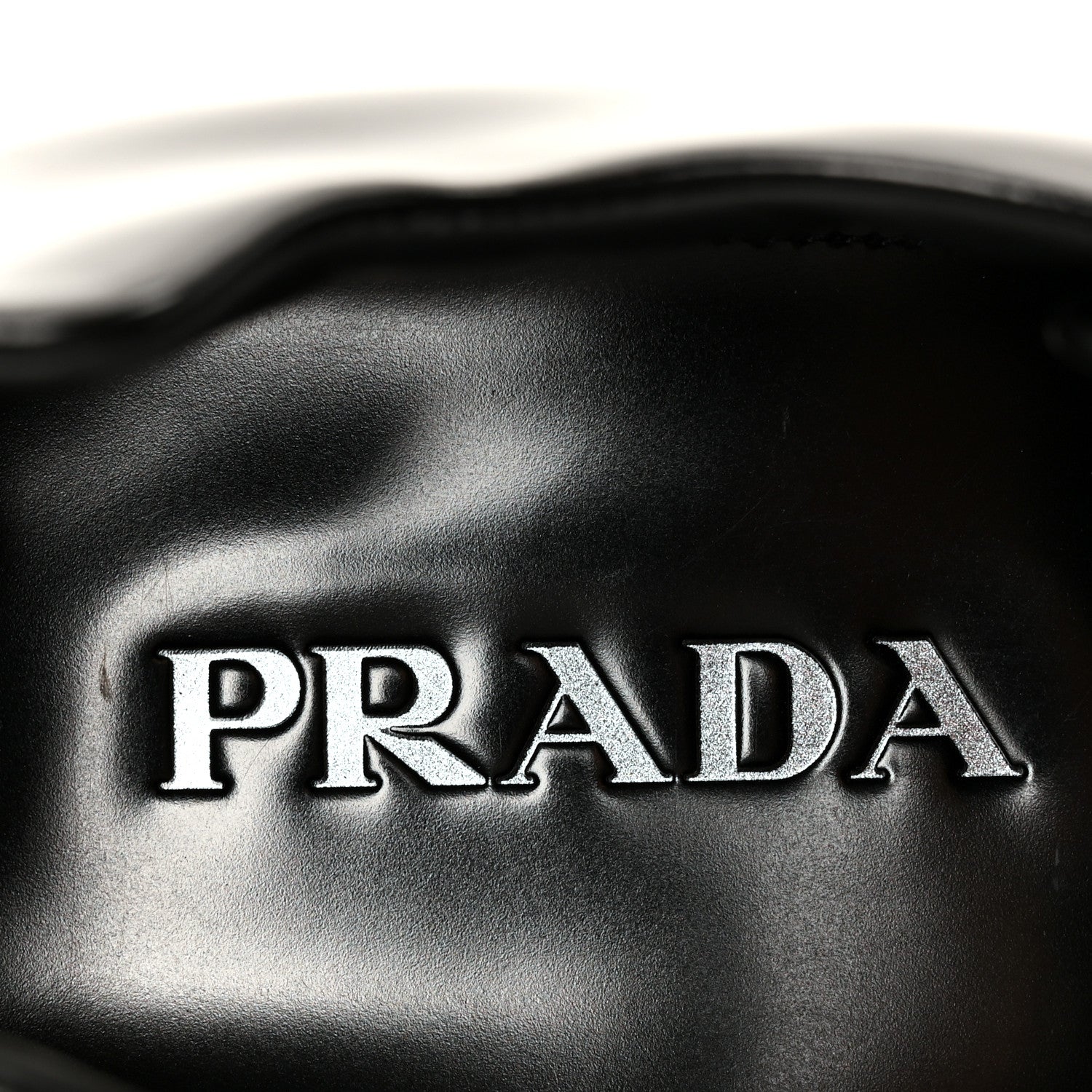 Prada Spazzolato Square Toe Lace Up Derby 9 Black 8 of 10