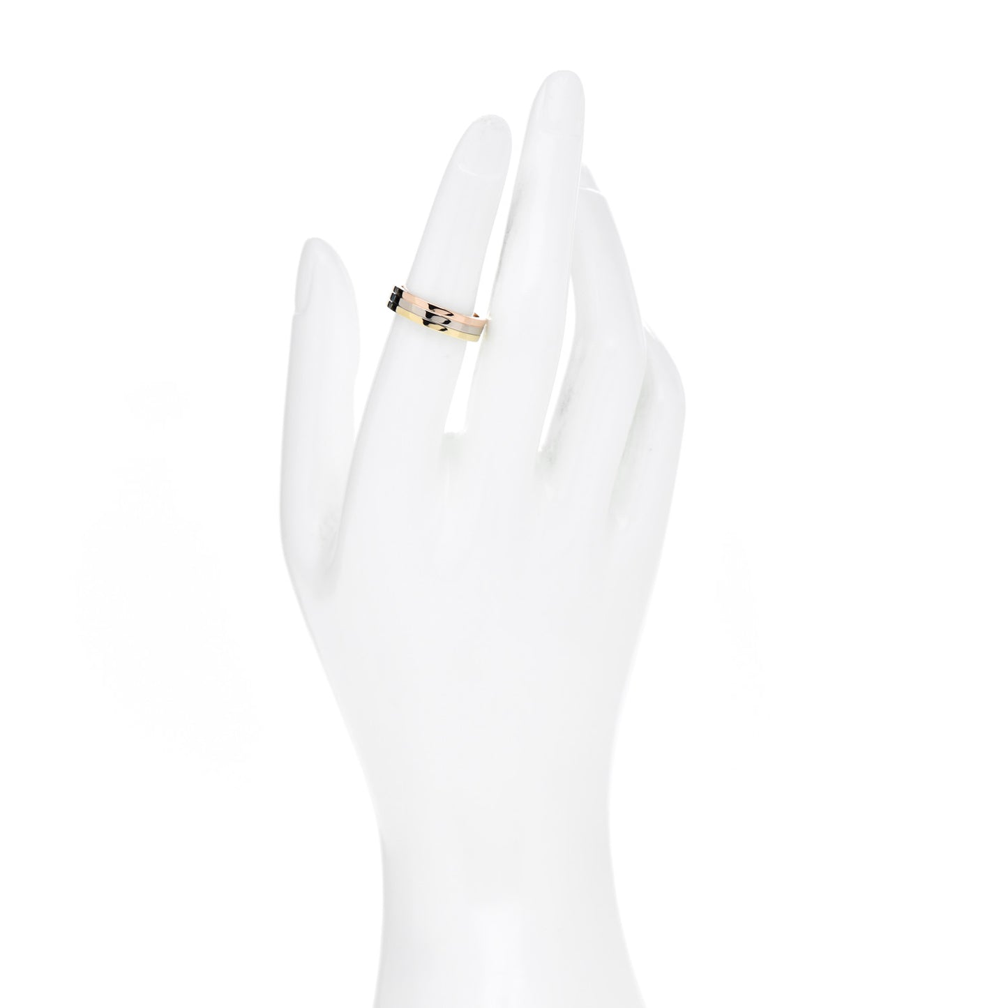 18K Pink White Yellow Gold 4.8mm Vendome Louis Cartier Wedding Band Ring 51 5.75