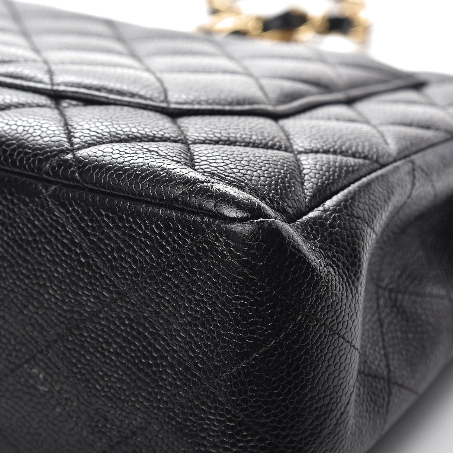 Chanel Caviar Quilted Jumbo Single Flap Black 15 of 16