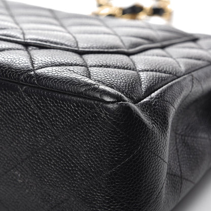Chanel Caviar Quilted Jumbo Single Flap Black 15 of 16