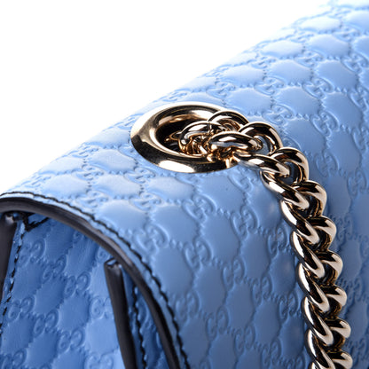 Gucci Microguccissima Medium Emily Chain Shoulder Bag Mineral Blue 4 of 4
