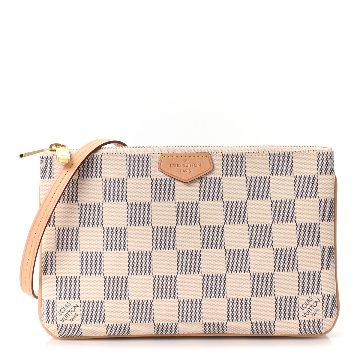 Damier Azur Double Zip Pochette
