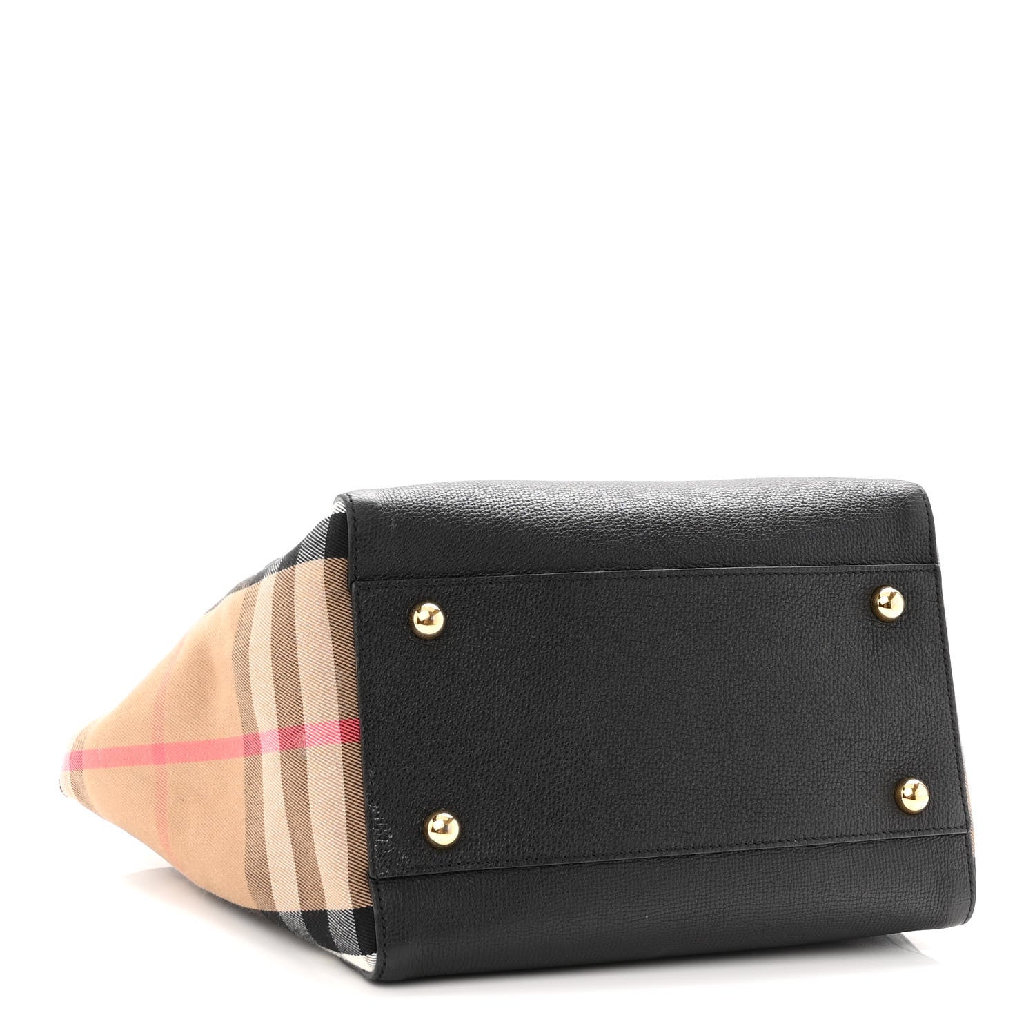 Burberry Grainy Calfskin House Check Small Canterbury Black 4 of 11
