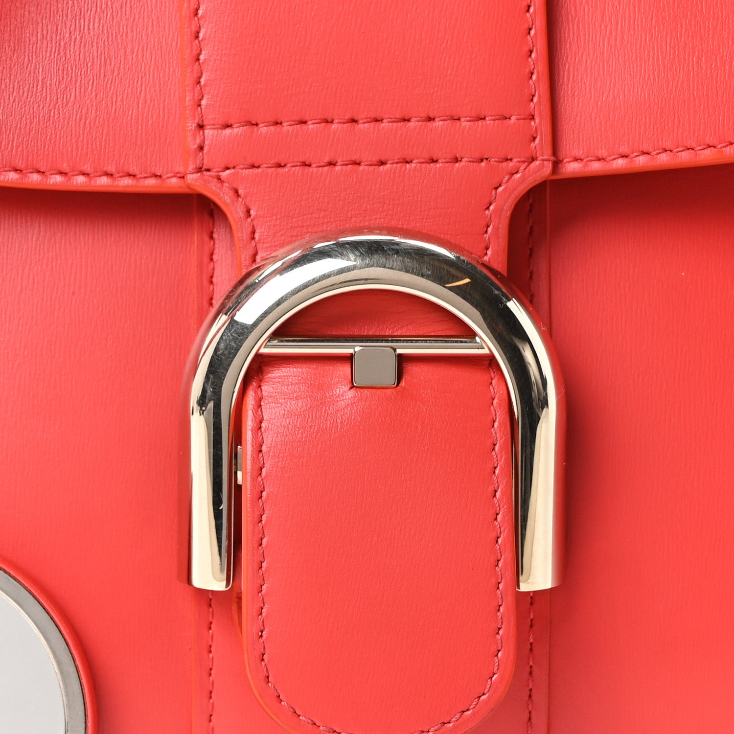 Delvaux Box Calfskin Mini Brillant Satchel Red 9 of 11