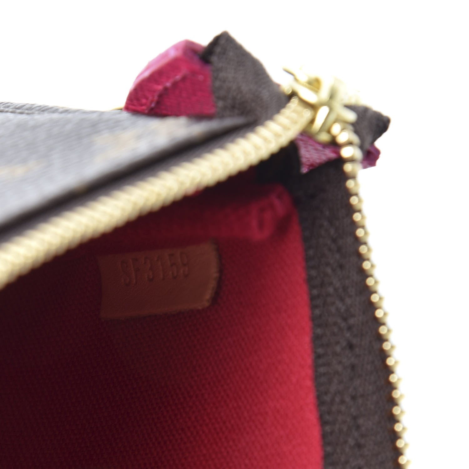 Louis Vuitton Monogram 2019 Christmas Animation Mini Courchevel Pochette Accessories Fuchsia 8 of 8