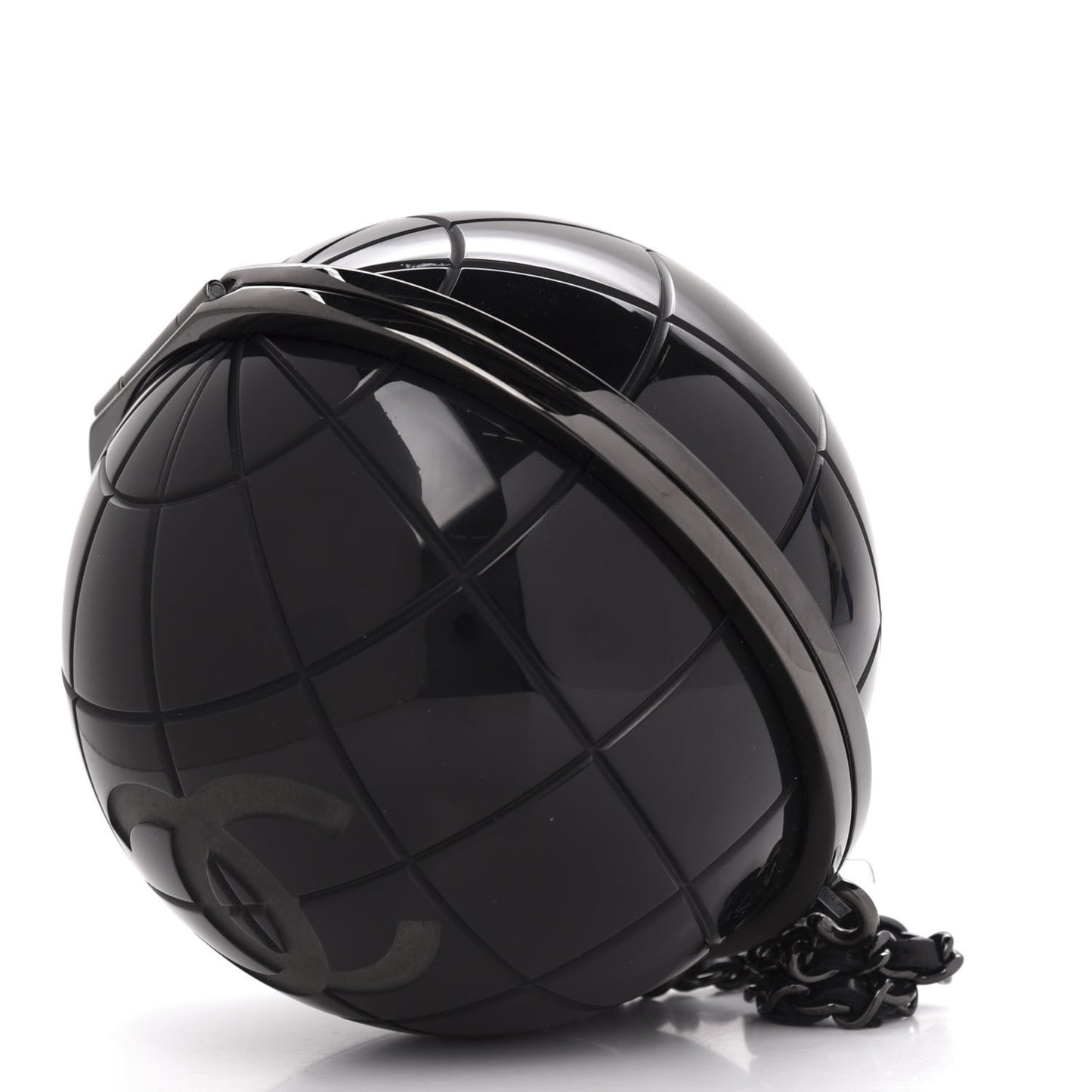 Plexiglass Around The World Clutch Black