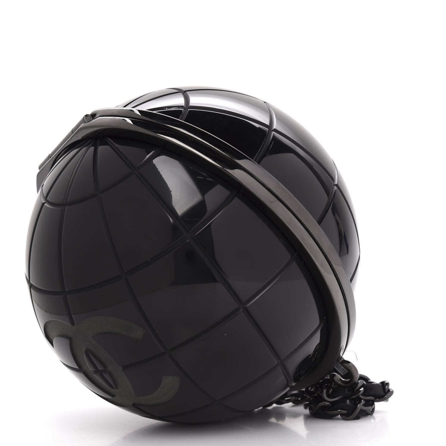 Chanel Plexiglass Around The World Clutch Black 8 of 10