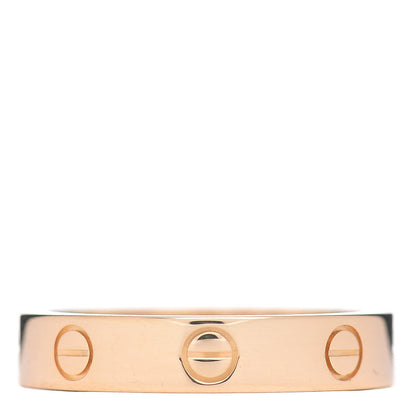 Cartier 18K Yellow Gold Diamond 4mm LOVE Wedding Band Ring 54 6.75 3 of 4