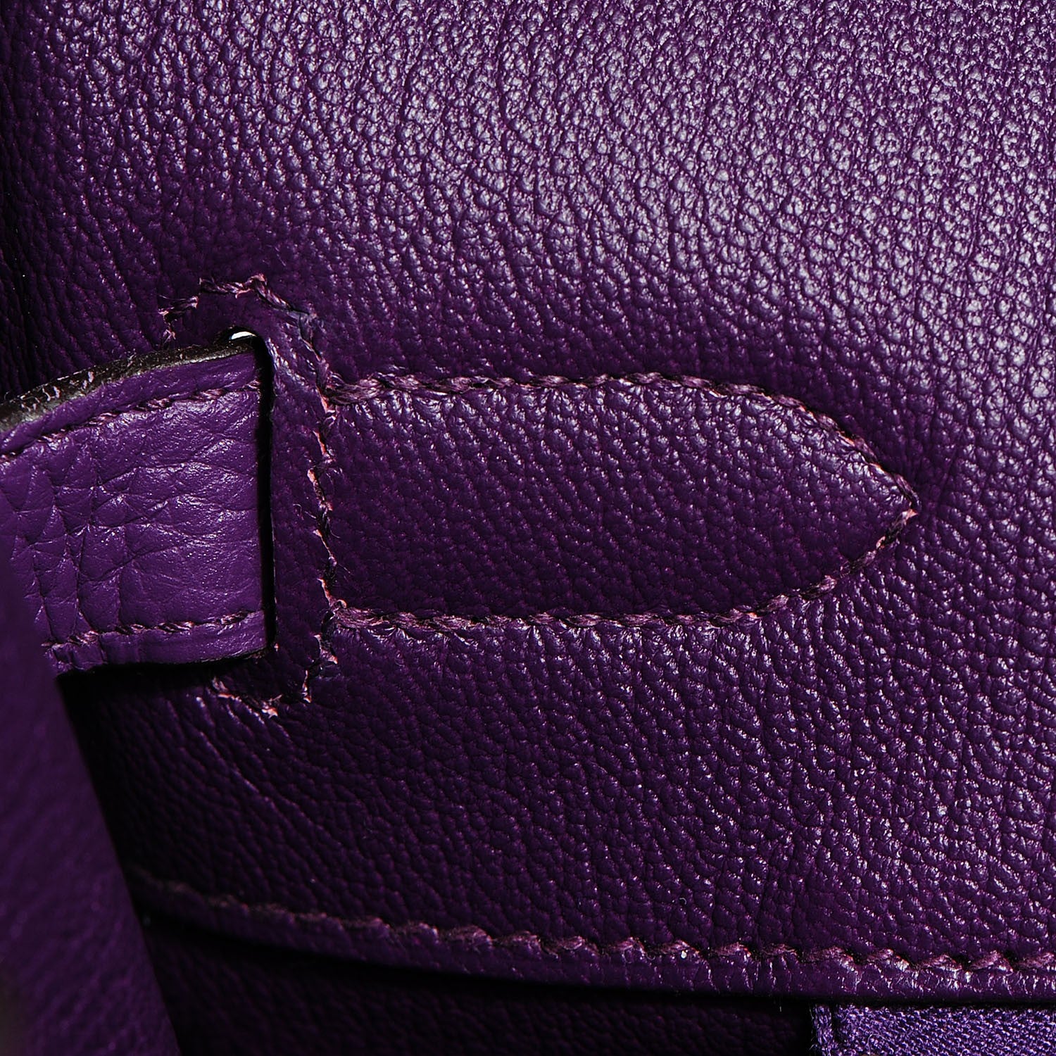 Hermes Taurillon Clemence Birkin 35 Ultraviolet 31 of 32