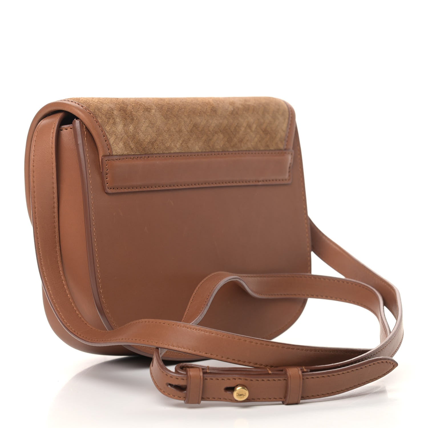 Saint Laurent Suede Calfskin Small Kaia Satchel Brun 3 of 9