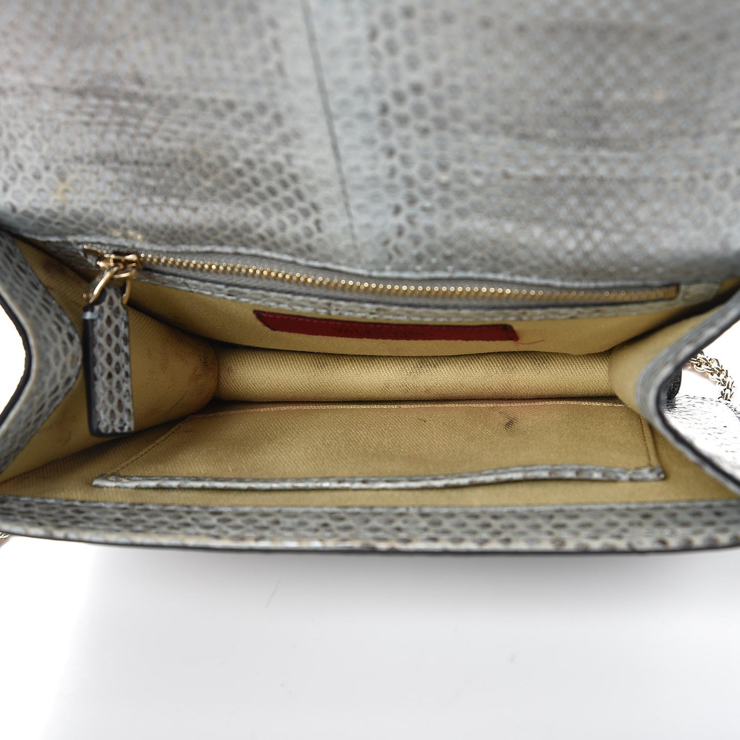 Python Small Glam Lock Rockstud Flap Light Blue