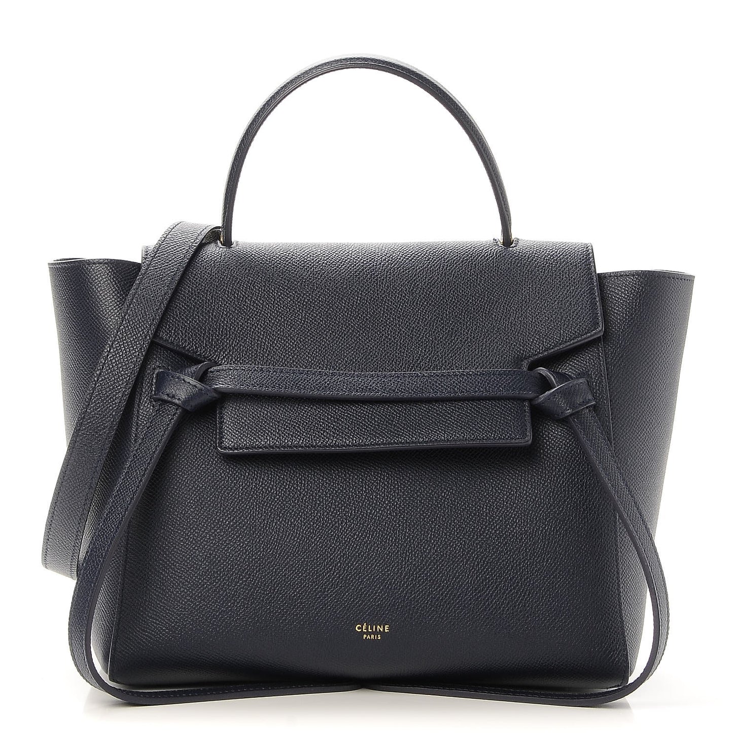 Baby Grained Calfskin Micro Belt Bag Midnight