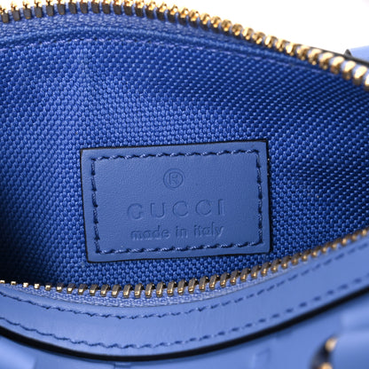 Gucci Gilbert Calfskin Jumbo GG Embossed Super Mini Top Handle Bowler Bag Bloom Lavender 6 of 10