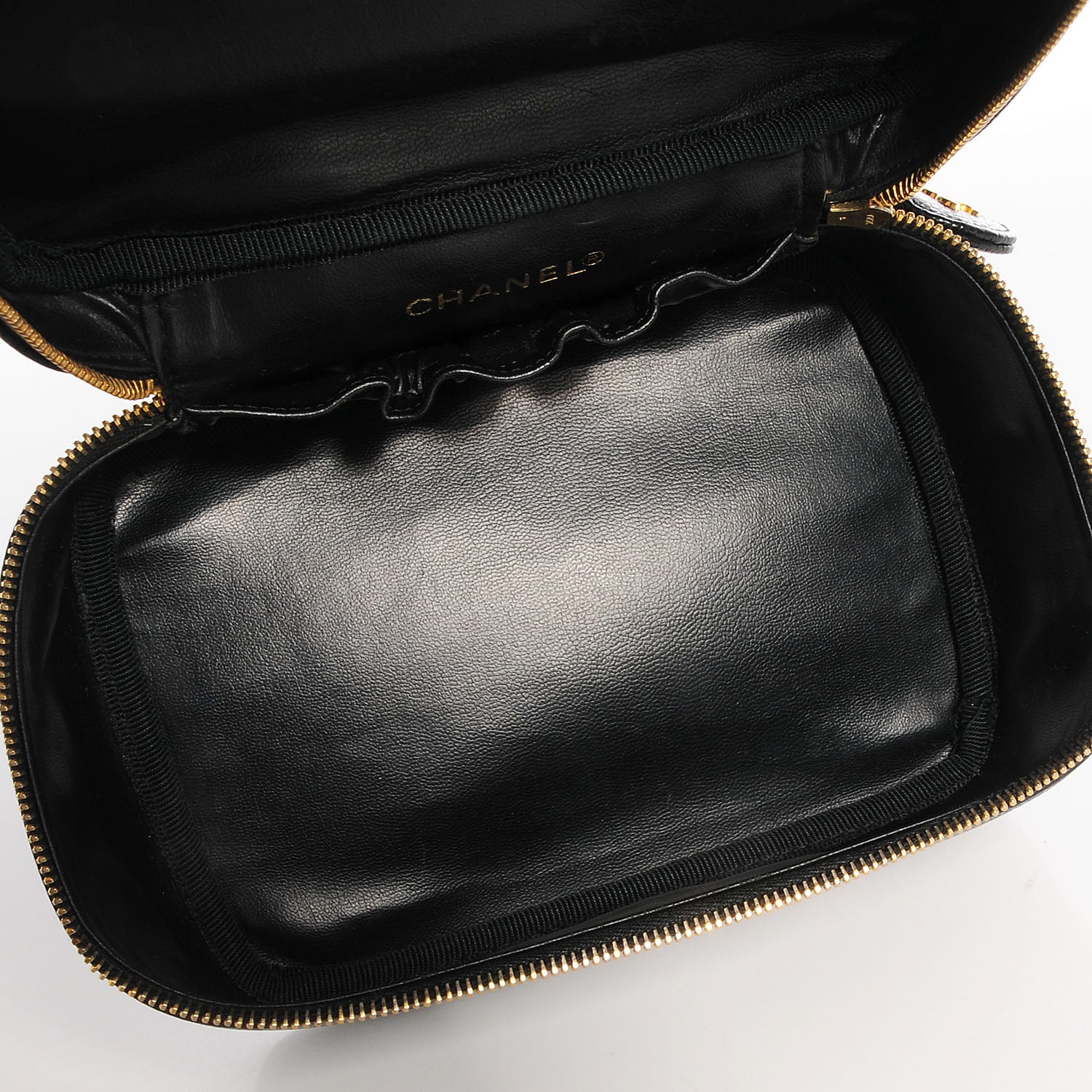 Chanel Caviar Vanity Cosmetic Case Black 5 of 8