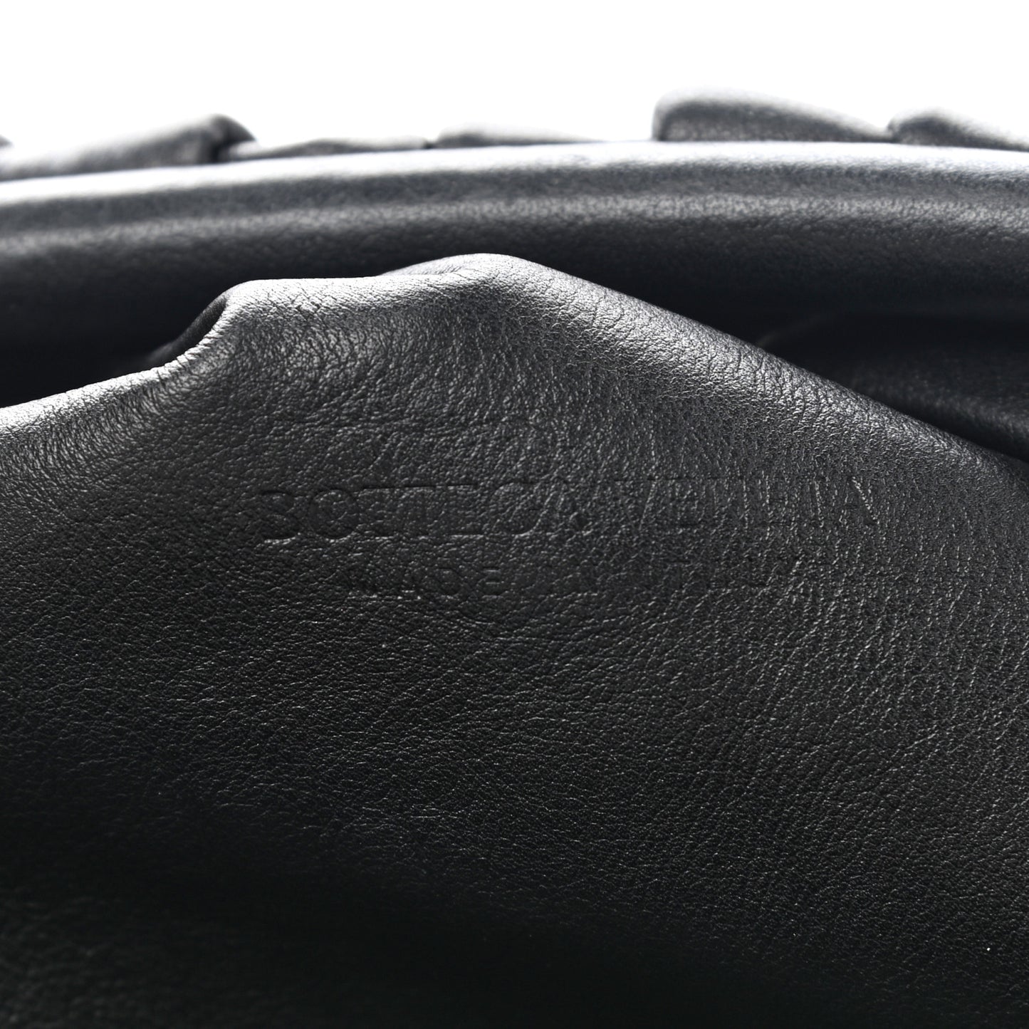 Smooth Butter Calf The Pouch Oversized Clutch Black