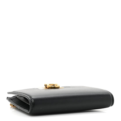 Salvatore Ferragamo Calfskin Gancini Chain Wallet Black 4 of 10