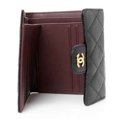 Chanel Caviar Quilted Compact Flap Wallet Black 5 of 11