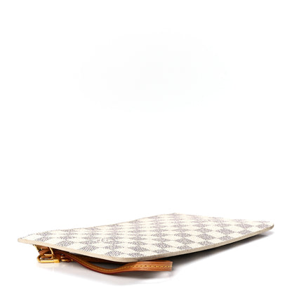 Louis Vuitton Damier Azur Neverfull MM GM Pochette Rose Ballerine 4 of 11