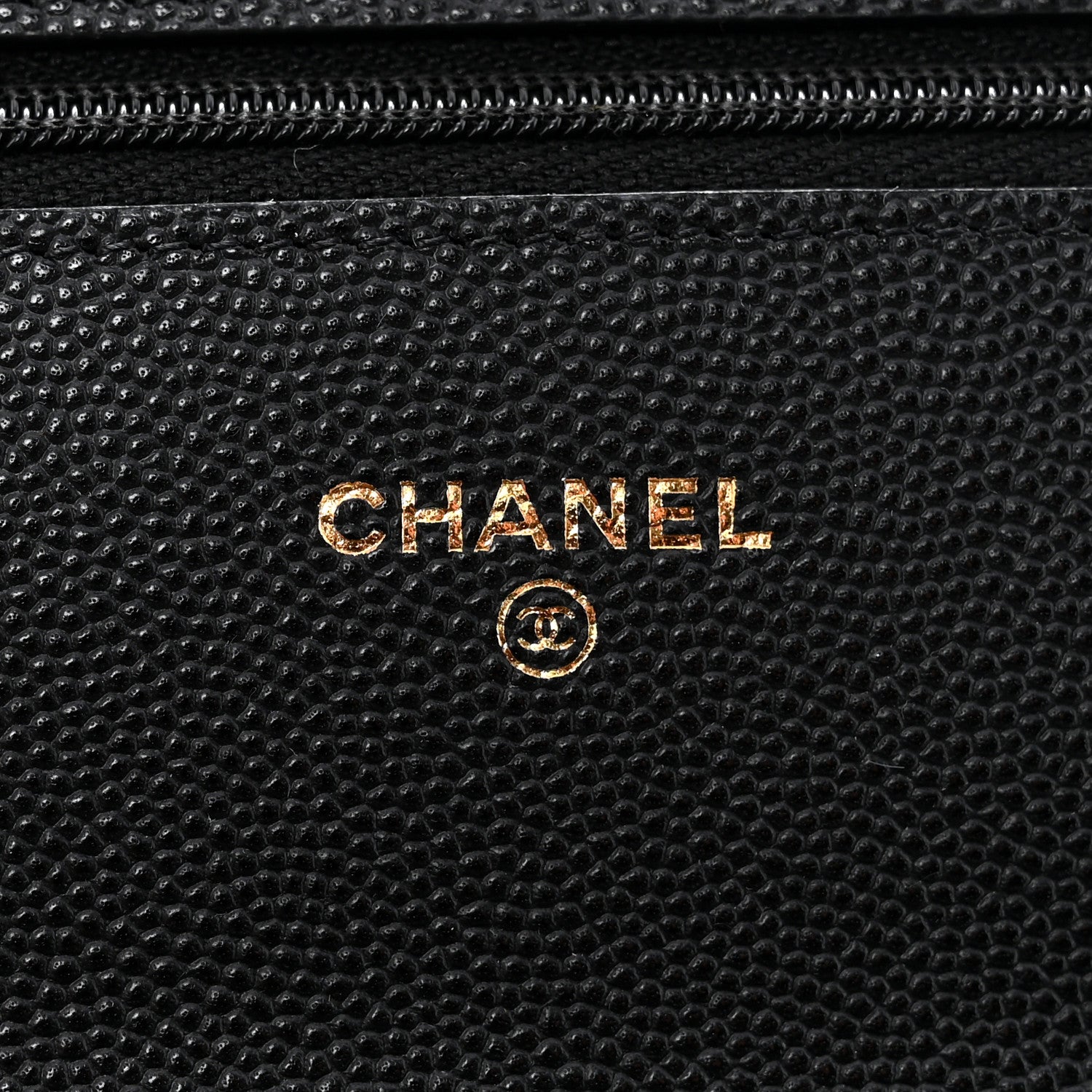Chanel Shiny Caviar Quilted Turnlock Top Handle Wallet On Chain WOC Black 6 of 11