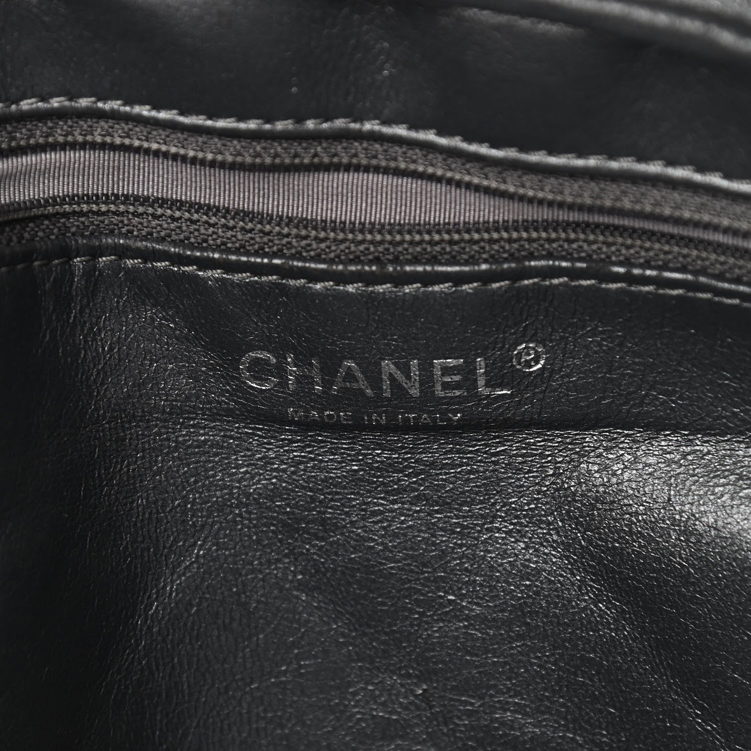 Chanel Metallic Aged Calfskin Quilted Large Reissue Camera Case Silver 6 of 10